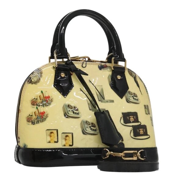 LOUIS VUITTON Vernis Nicolas Ghesquire Alma BB Hand Bag 2way M50419 Auth 106134 - Picture 1 of 15